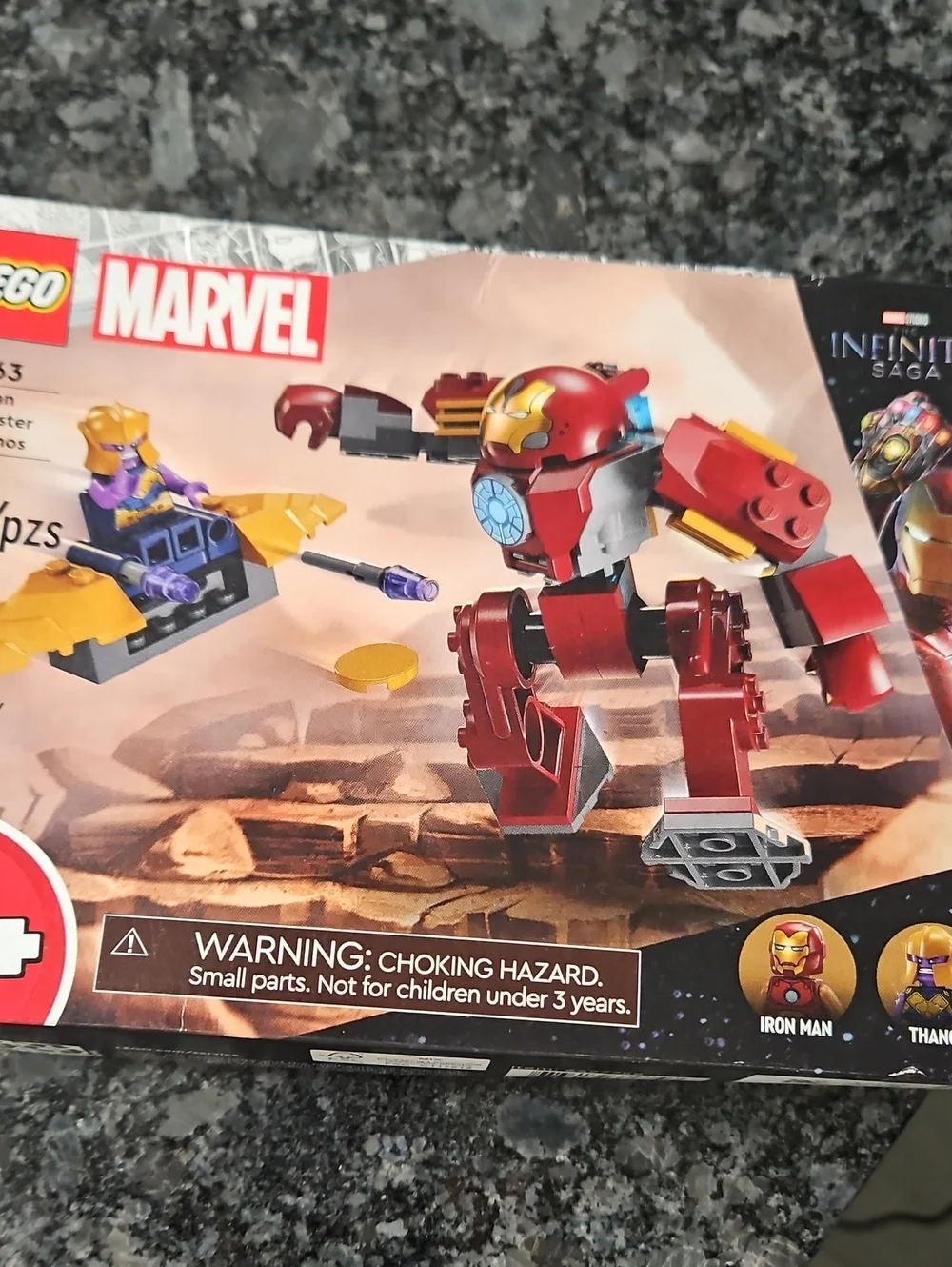 Lego Marvel Red and Gold Iron Man Mech Building Set